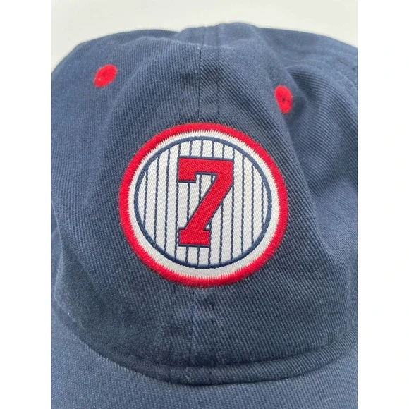 Minnesota Twins Hat Joe Mauer Retirement Blue Red Strapback MLB Cap - Picture 5 of 7